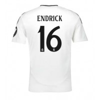 Camisa de Futebol Real Madrid Endrick #16 Equipamento Principal 2024-25 Manga Curta